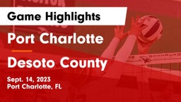Port Charlotte  vs Desoto County  Game Highlights - Sept. 14, 2023