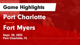 Port Charlotte  vs Fort Myers  Game Highlights - Sept. 20, 2023