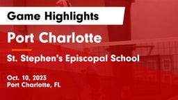 Port Charlotte   vs St. Stephen's Episcopal School Game Highlights - Oct. 10, 2023