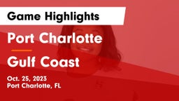 Port Charlotte   vs Gulf Coast  Game Highlights - Oct. 25, 2023