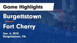 Burgettstown  vs Fort Cherry  Game Highlights - Jan. 4, 2018