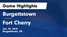 Burgettstown  vs Fort Cherry  Game Highlights - Jan. 29, 2018