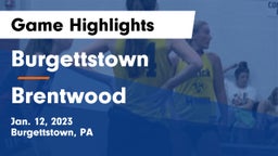 Burgettstown  vs Brentwood  Game Highlights - Jan. 12, 2023