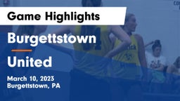 Burgettstown  vs United  Game Highlights - March 10, 2023