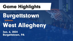 Burgettstown  vs West Allegheny  Game Highlights - Jan. 6, 2024