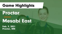 Proctor  vs Mesabi East  Game Highlights - Feb. 9, 2021