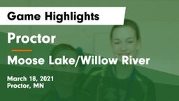 Proctor  vs Moose Lake/Willow River  Game Highlights - March 18, 2021