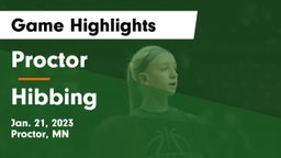 Proctor  vs Hibbing  Game Highlights - Jan. 21, 2023