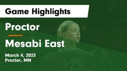 Proctor  vs Mesabi East  Game Highlights - March 4, 2023