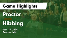 Proctor  vs Hibbing  Game Highlights - Jan. 16, 2024