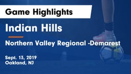 Indian Hills  vs Northern Valley Regional -Demarest Game Highlights - Sept. 13, 2019