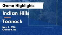 Indian Hills  vs Teaneck  Game Highlights - Nov. 7, 2020