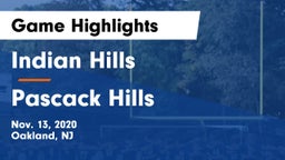Indian Hills  vs Pascack Hills  Game Highlights - Nov. 13, 2020