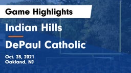 Indian Hills  vs DePaul Catholic  Game Highlights - Oct. 28, 2021
