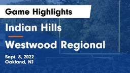 Indian Hills  vs Westwood Regional  Game Highlights - Sept. 8, 2022