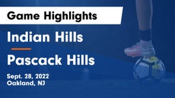Indian Hills  vs Pascack Hills  Game Highlights - Sept. 28, 2022