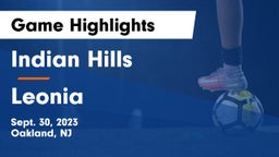 Indian Hills  vs Leonia  Game Highlights - Sept. 30, 2023