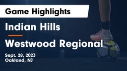 Indian Hills  vs Westwood Regional  Game Highlights - Sept. 28, 2023