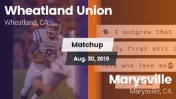 Matchup: Wheatland Union vs. Marysville  2019