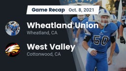 Recap: Wheatland Union  vs. West Valley  2021
