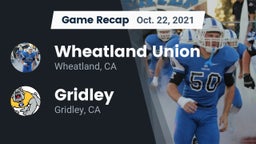 Recap: Wheatland Union  vs. Gridley  2021