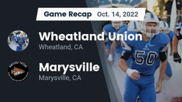 Recap: Wheatland Union  vs. Marysville  2022
