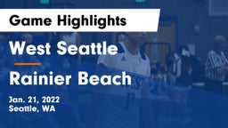 West Seattle  vs Rainier Beach  Game Highlights - Jan. 21, 2022