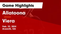 Allatoona  vs Viera  Game Highlights - Feb. 22, 2024