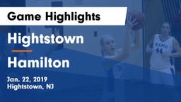Hightstown  vs Hamilton Game Highlights - Jan. 22, 2019