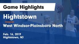 Hightstown  vs West Windsor-Plainsboro North  Game Highlights - Feb. 16, 2019