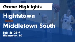 Hightstown  vs Middletown South  Game Highlights - Feb. 26, 2019