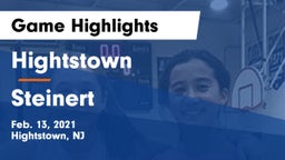 Hightstown  vs Steinert  Game Highlights - Feb. 13, 2021