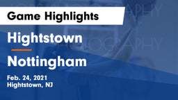 Hightstown  vs Nottingham  Game Highlights - Feb. 24, 2021