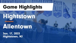 Hightstown  vs Allentown  Game Highlights - Jan. 17, 2023