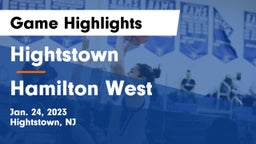 Hightstown  vs Hamilton West  Game Highlights - Jan. 24, 2023