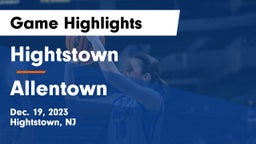 Hightstown  vs Allentown  Game Highlights - Dec. 19, 2023