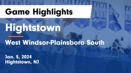 Hightstown  vs West Windsor-Plainsboro South  Game Highlights - Jan. 5, 2024