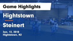 Hightstown  vs Steinert  Game Highlights - Jan. 12, 2018