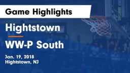 Hightstown  vs WW-P  South Game Highlights - Jan. 19, 2018