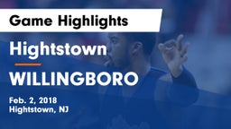 Hightstown  vs WILLINGBORO  Game Highlights - Feb. 2, 2018