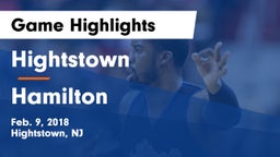 Hightstown  vs Hamilton Game Highlights - Feb. 9, 2018