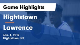 Hightstown  vs Lawrence  Game Highlights - Jan. 4, 2019