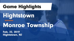Hightstown  vs Monroe Township  Game Highlights - Feb. 22, 2019