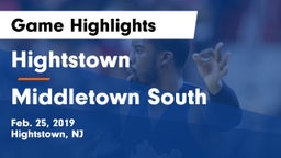 Hightstown  vs Middletown South Game Highlights - Feb. 25, 2019