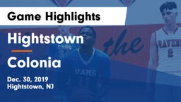 Hightstown  vs Colonia  Game Highlights - Dec. 30, 2019