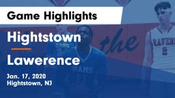 Hightstown  vs Lawerence  Game Highlights - Jan. 17, 2020