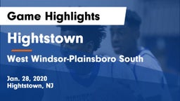 Hightstown  vs West Windsor-Plainsboro South  Game Highlights - Jan. 28, 2020