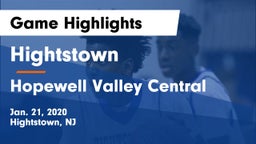 Hightstown  vs Hopewell Valley Central  Game Highlights - Jan. 21, 2020