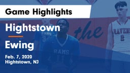 Hightstown  vs Ewing  Game Highlights - Feb. 7, 2020