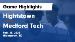 Hightstown  vs Medford Tech  Game Highlights - Feb. 13, 2020